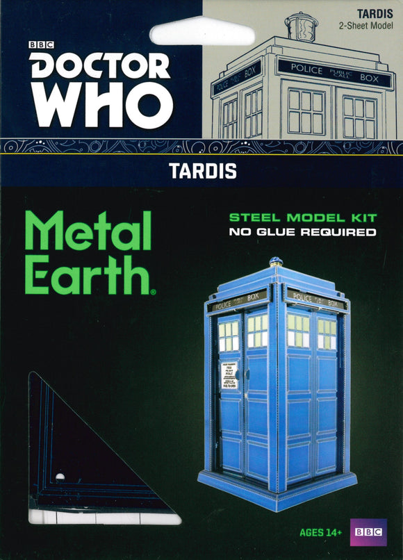 METAL EARTH MODEL DR WHO BLUE TARDIS