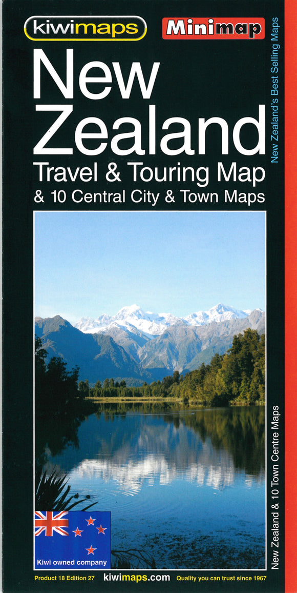 MINIMAP NEW ZEALAND TRAVEL AND TOURING AND 10 CENTRAL CITY & TOWNS MAPS