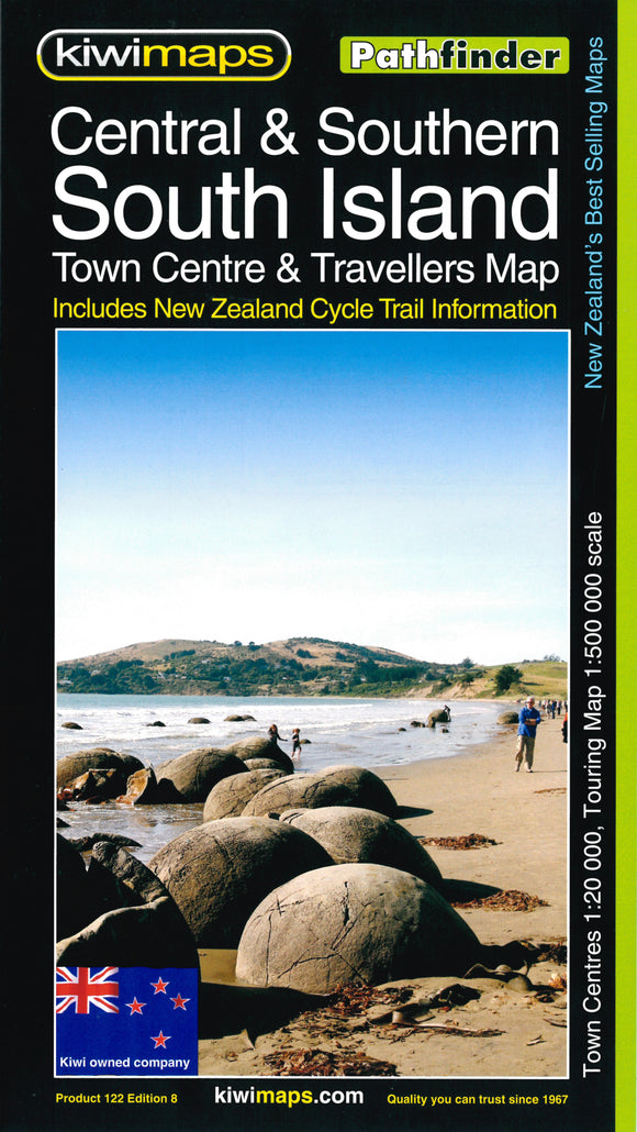 PATHFINDER CENTRAL & SOUTHERN SOUTH ISLAND TOWN CENTRE & TRAVELLERS MAP