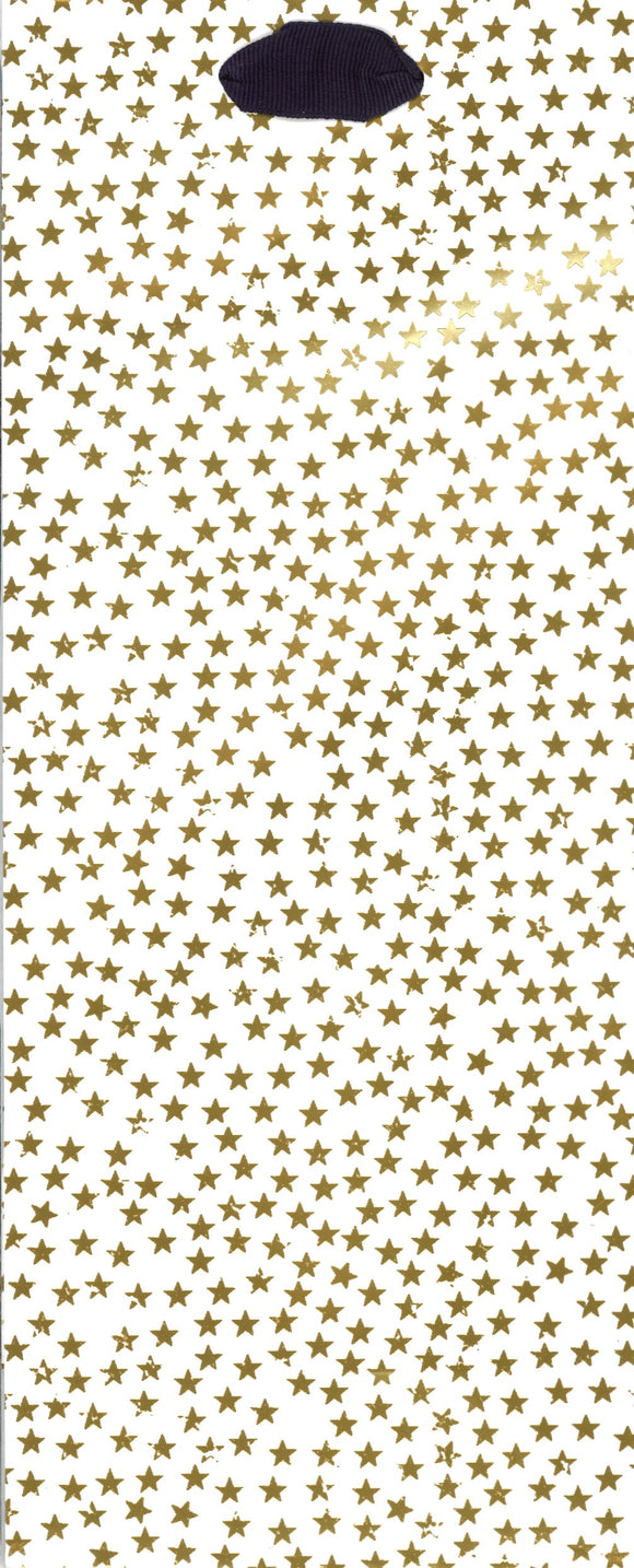GIFT BAG BOTTLE GOLD STARS