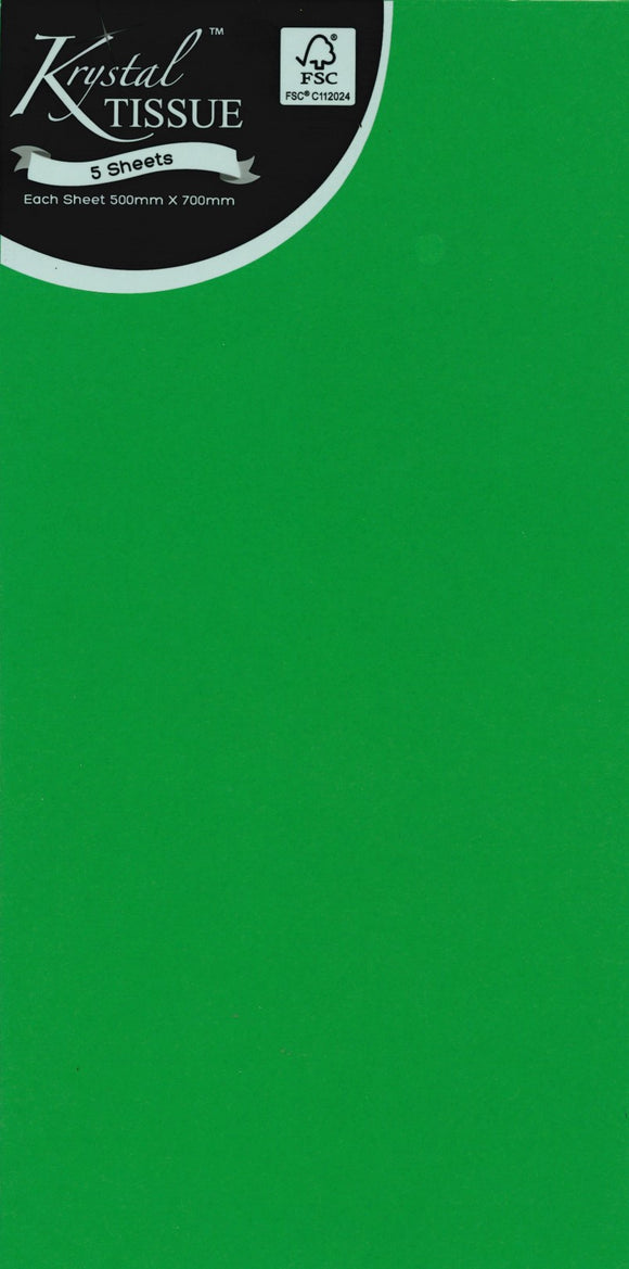 TISSUE PAPER GREEN 5 SHEETS