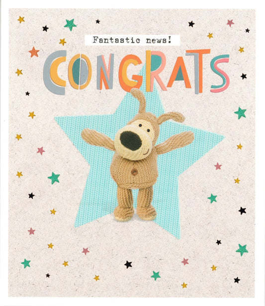 CONGRATUALTIONS CARD BOOFLE CONGRATS STAR