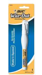 WITE-OUT SHAKE'N SQUEEZE CORRECTION PEN 8ML