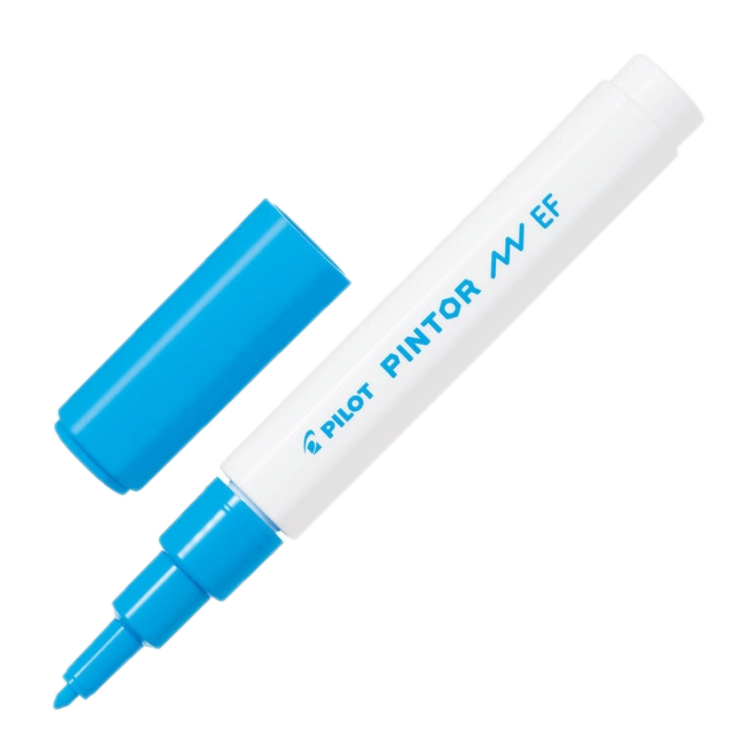 PILOT PINTOR PAINT MARKER EXTRA FINE LIGHT BLUE
