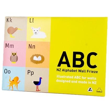 ABC NEW ZEALAND ALPHABET WALL FRIEZE