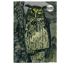 GRIMM'S FAIRY TALES WINKING OWL FOILED A5 BLANK JOURNAL