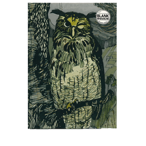 GRIMM'S FAIRY TALES WINKING OWL FOILED A5 BLANK JOURNAL