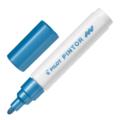 PILOT PINTOR PAINT MARKER MEDIUM METALLIC BLUE