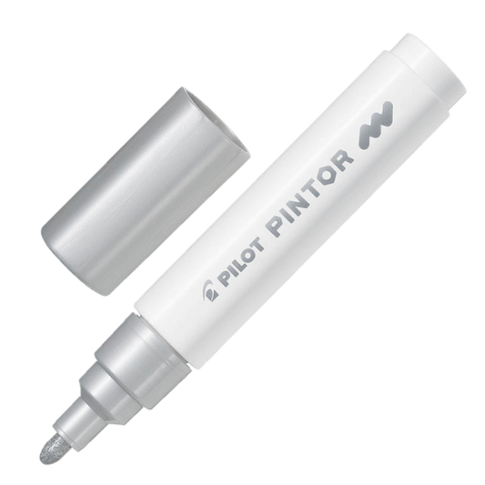PILOT PINTOR PAINT MARKER MEDIUM SILVER