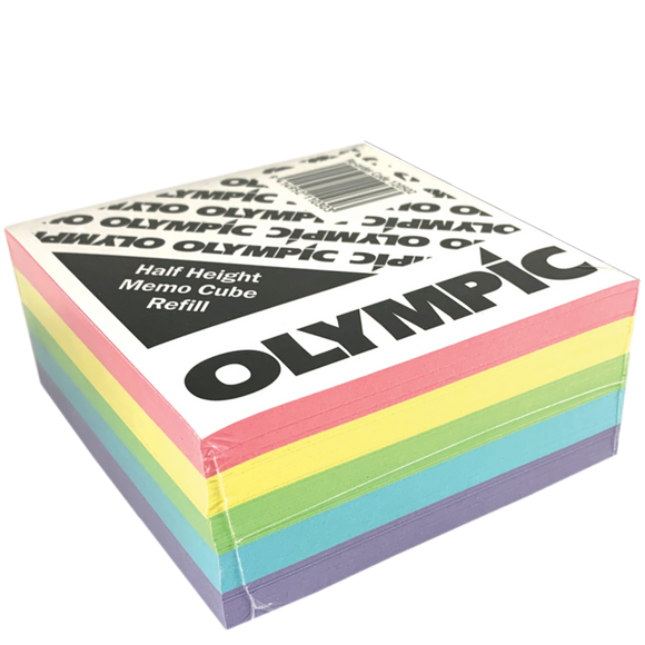 OLYMPIC MEMO CUBE HALF-HEIGHT REFILL MULTICOLOURED