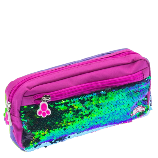 GLITTER CRITTER PAT ME PENCIL CASE PINK