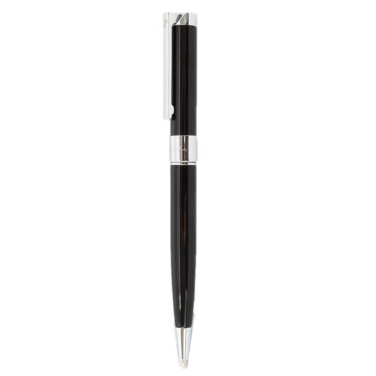 PIERRE CARDIN NOBLESSE BALLPOINT  SHINY BLACK WITH CHROME TRIM