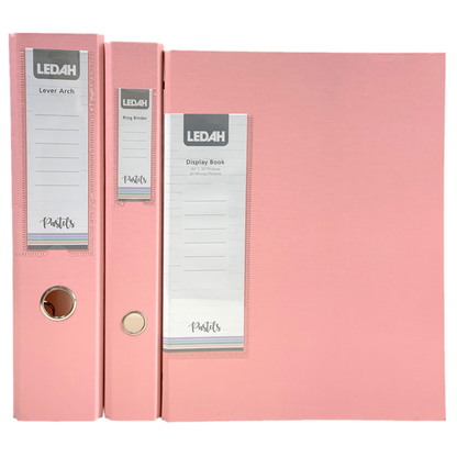 LEDAH PREMIUM PASTEL PINK RINGBINDER