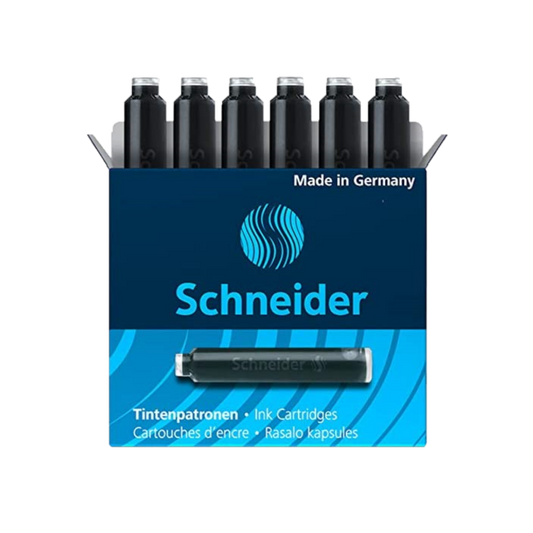 SCHNEIDER INTERNATIONAL STANDARD INK CARTRIDGE REFILLS BLACK 6 PACK