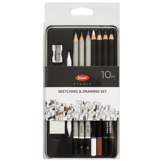 STUDIO SKETCHING & DRAWING SET 10PCE