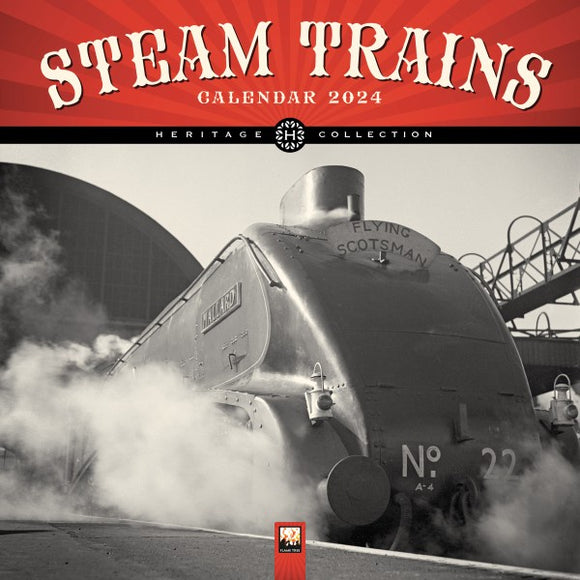 2024 CALENDAR STEAM TRAINS HERITAGE COLLECTION