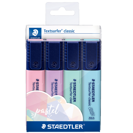 TEXTSURFER PASTEL HIGHLIGHTERS SET OF 4