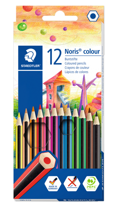 NORIS COLOUR COLOURED PENCILS PACK 12