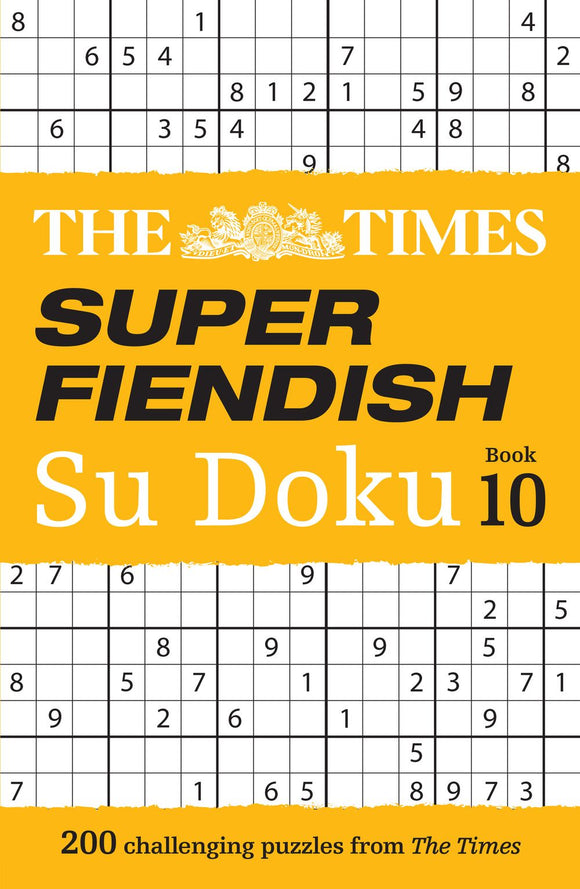 THE TIMES SUPER FIENDISH SUDOKA BOOK 10